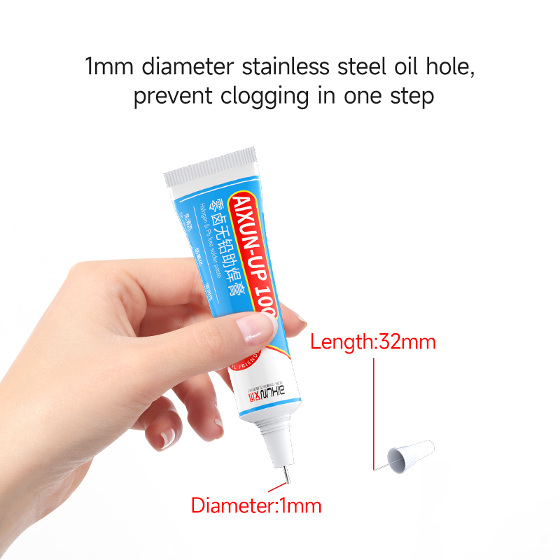 UP100 Solder Paste Zero Halogen Lead Free Soldering Flux for Electronics 4