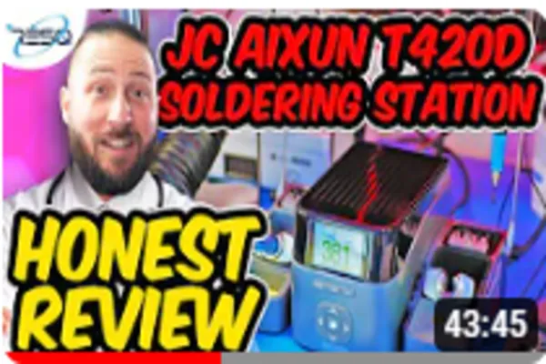 NEW JC Aixun T420D Soldering Station VS. JBC Station REVIEW - Google Pixel 4a Logicboard - Dr. Ben