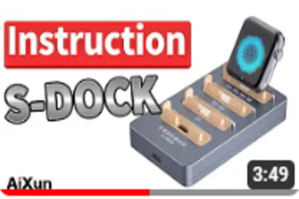 iWATCH RESTORE TEST STAND | Operation Instruction for AiXun 7-in-1 S-DOCK iWatch Repair and Test