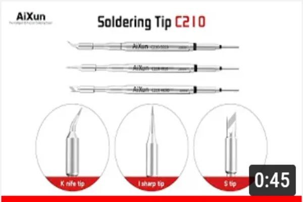 AiXun Self-R&D C210 Soldering Tips Compatible With JBC Soldering Stations Standard