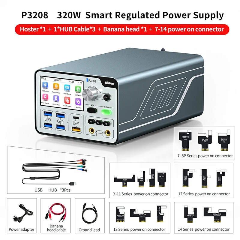 P3208 320W Smart Regulated Power Supply 32V/8A One Key Boot Power Box  11