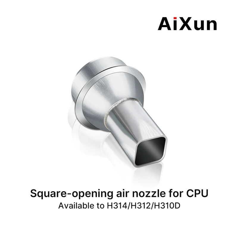 Square-opening Air Nozzle for CPU Available to AiXun Hot Air Gun Series