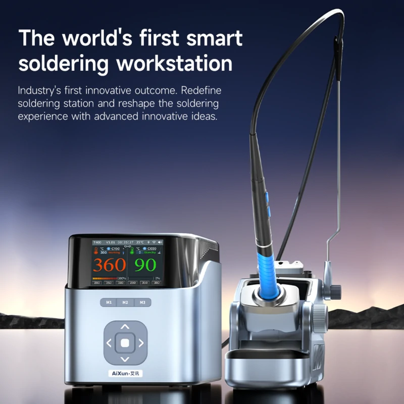 Smart Soldering Workstation T400 320W Soldering Iron Kit for Repair - AiXun 2