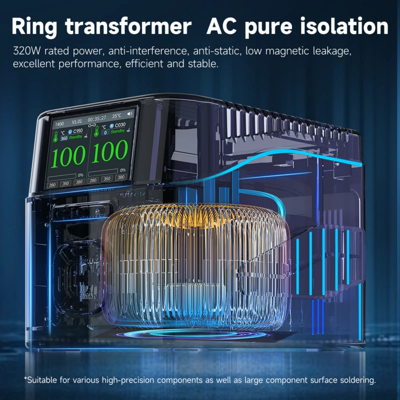 Smart Soldering Workstation T400 320W Soldering Iron Kit for Repair - AiXun 3