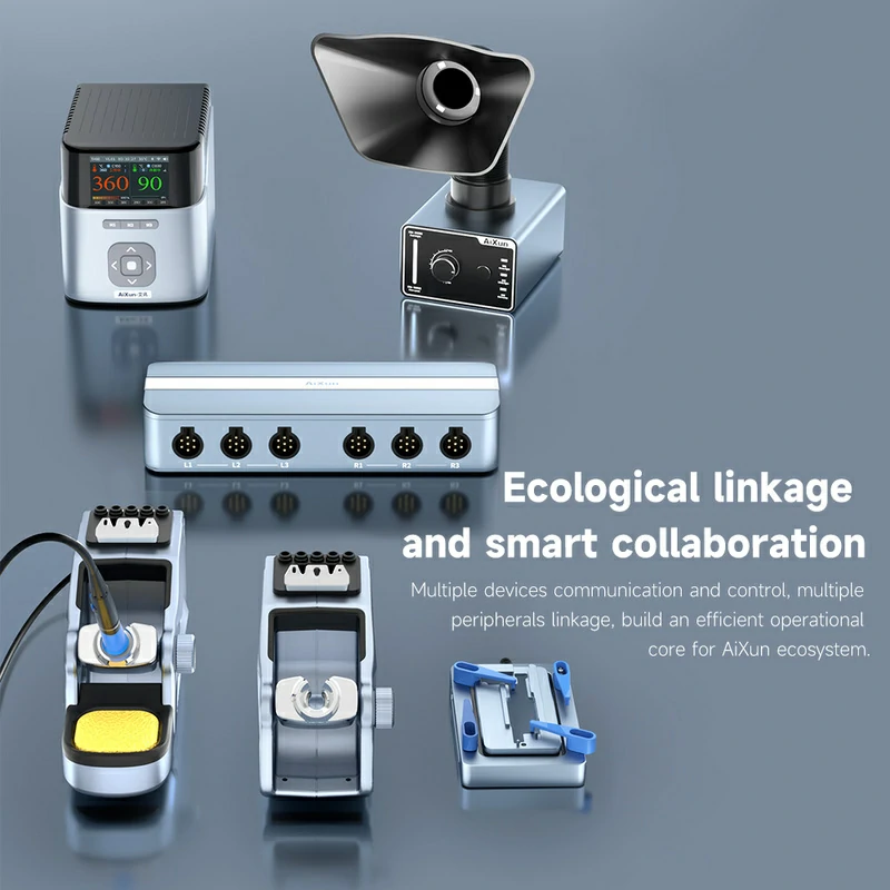 EB01 Smart Docking Station Dual Channel Six-in-Two HUB Ports for Soldering Station 2