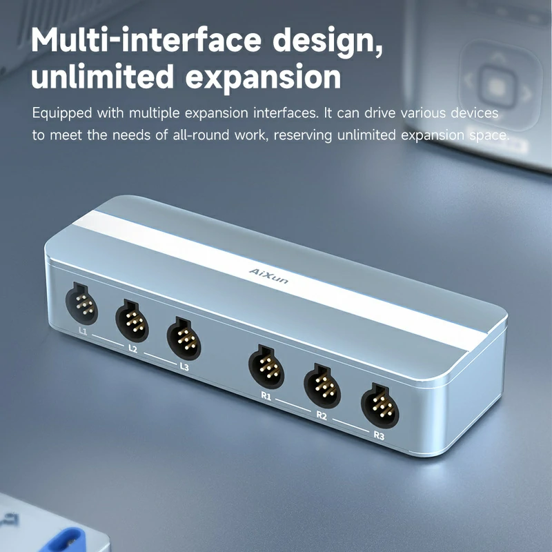 EB01 Smart Docking Station Dual Channel Six-in-Two HUB Ports for Soldering Station 3