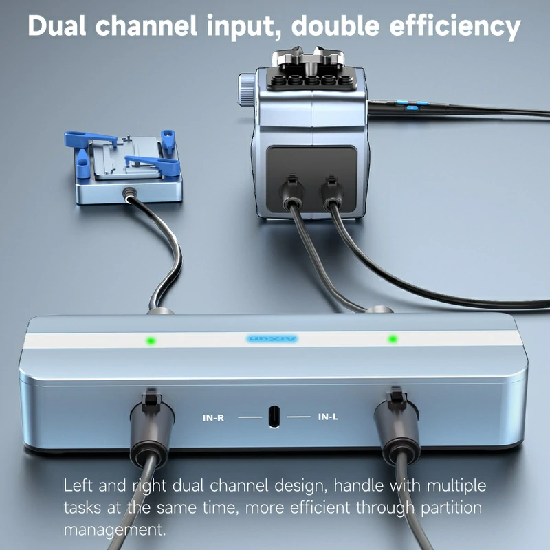 EB01 Smart Docking Station Dual Channel Six-in-Two HUB Ports for Soldering Station 5
