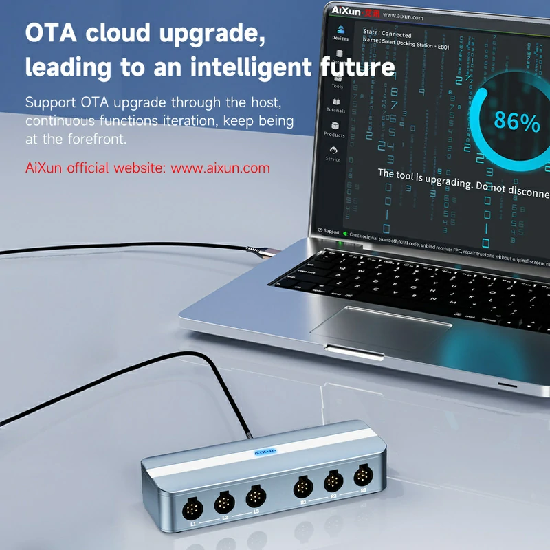 EB01 Smart Docking Station Dual Channel Six-in-Two HUB Ports for Soldering Station 10