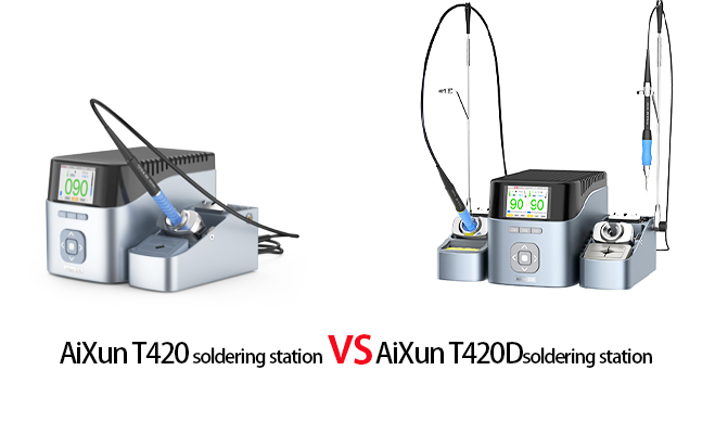 Aixun T420D VS T420 Soldering Station