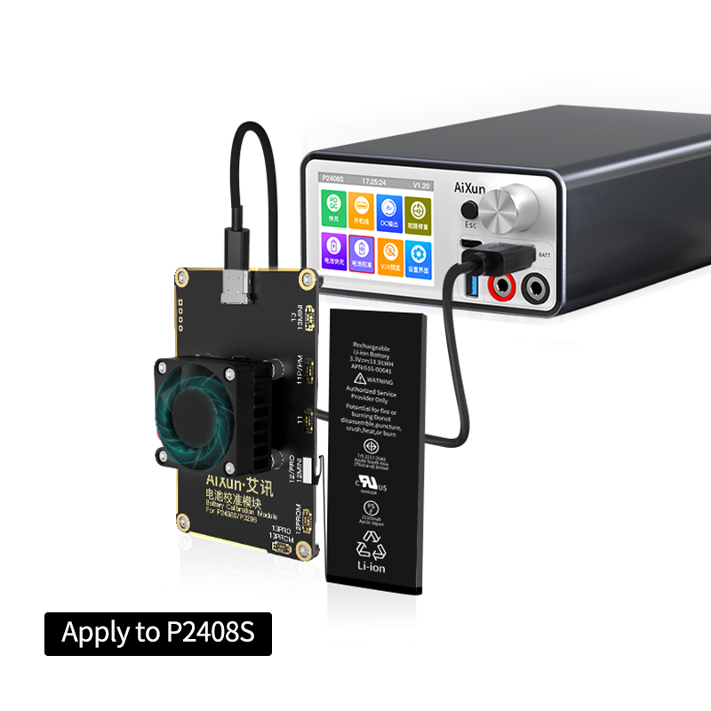 P2408S Battery Calibration Adaptor for iPhone 11-13 Series with Cooling Fan 2