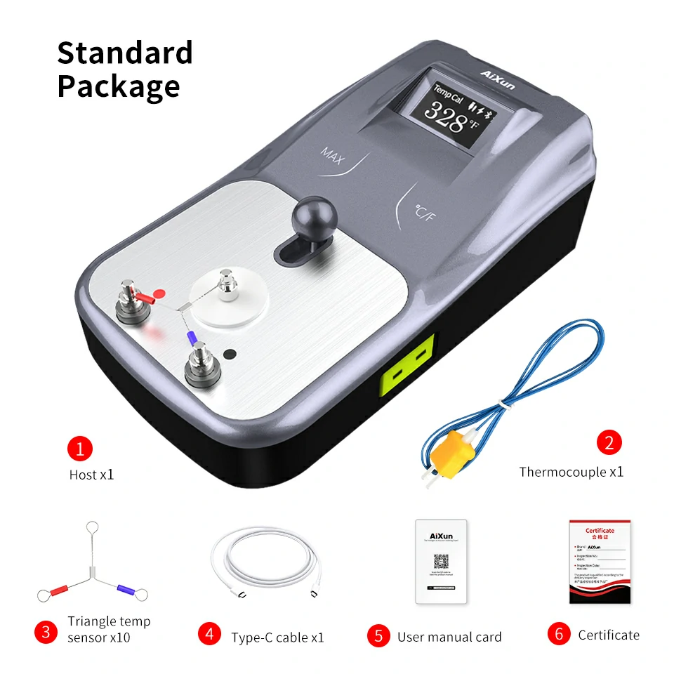 DT01 OLED Smart Digital Display Thermometer Soldering Temperature Tester 9