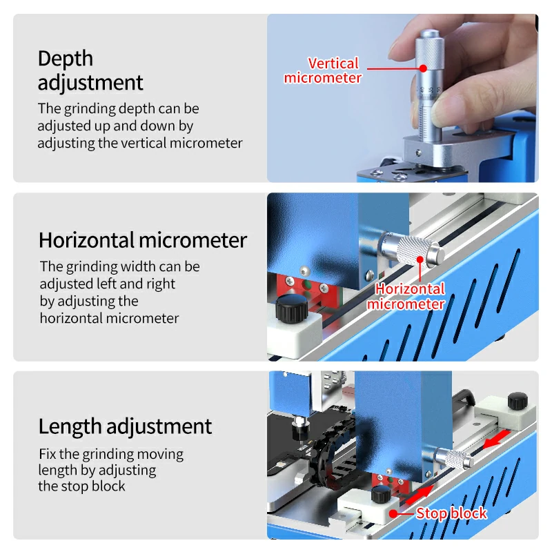 CNC Chip Grinding Machine for Chip IC, CPU, Nand and Mainboard Grind 9