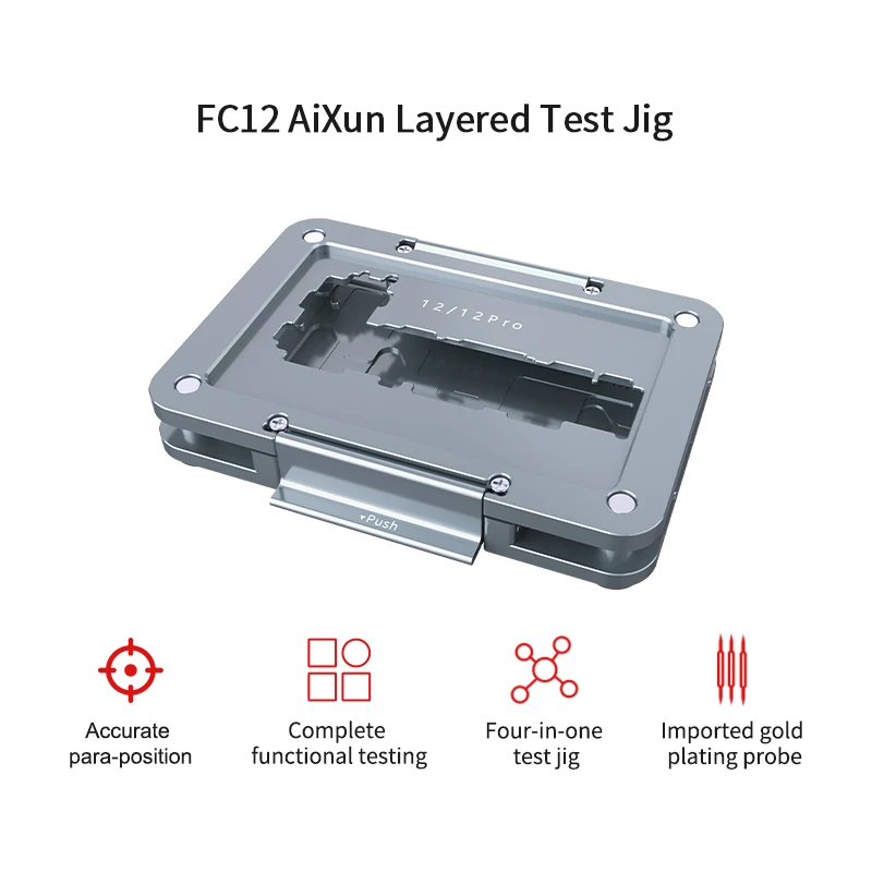FC12 Mainboard Precise Positioning Layered Test Jig for iPhone 12 Series 5