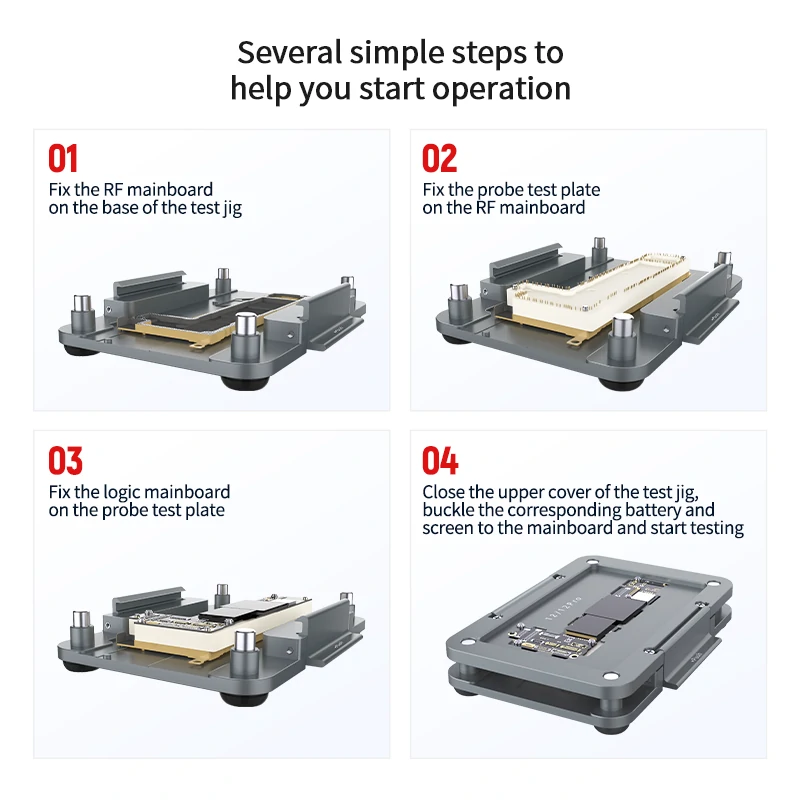 FC12 Mainboard Precise Positioning Layered Test Jig for iPhone 12 Series 6