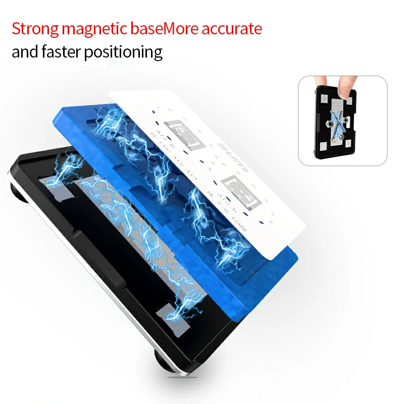 A8-A14 CPU IC Reballing Platform Tin Planting Base Repair Kit for iPhone 6-12ProMax 3