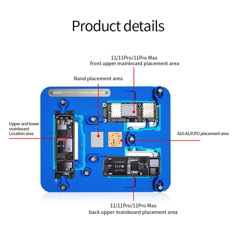 FT11S Logic Board Repair Fixture for iPhone 11 Series for iPhone 11/11Pro/11ProMax 6
