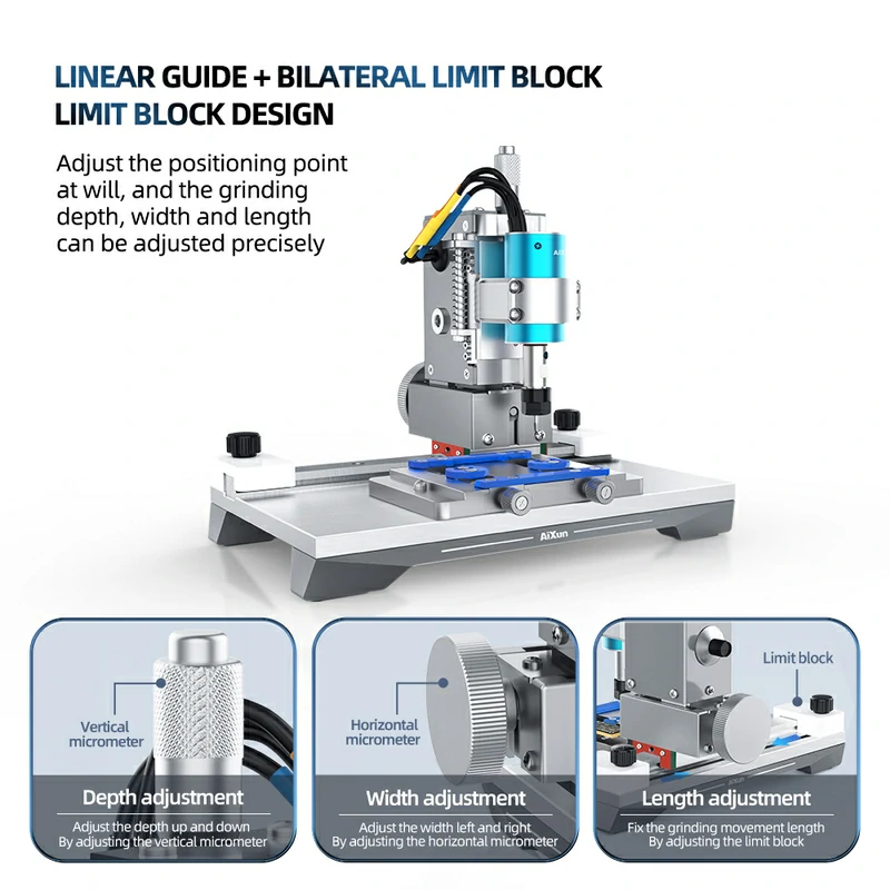 2nd Gen Chip Grinding Machine For Touch IC Chip NAND CPU Polish 8