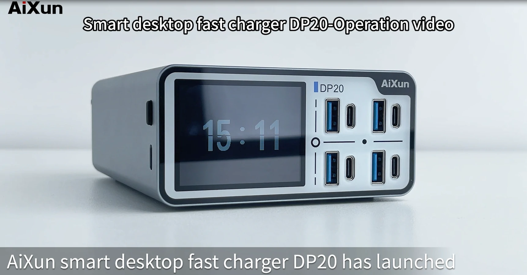 AiXun DP20 Smart Desktop Fast Charger Operation