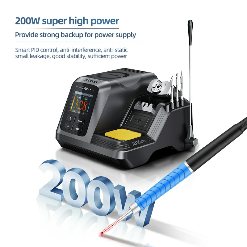 T320 Integrated Precision 200W Smart Soldering Station For T210 And T245 7