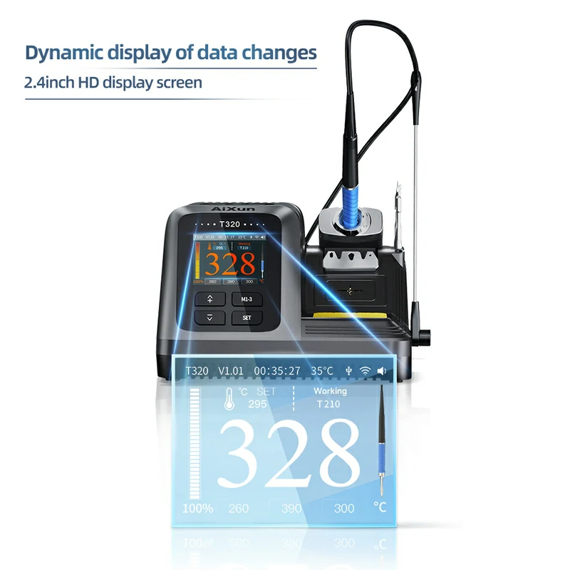 T320 Integrated Precision 200W Smart Soldering Station For T210 And T245 8