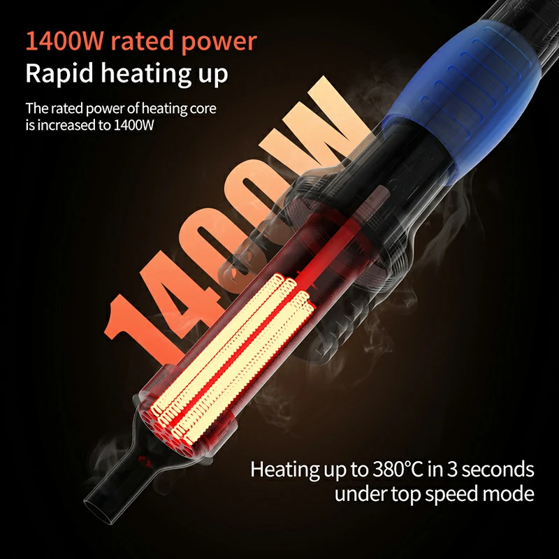 H314 1400W Smart Hot Air Rework Station Heating Intelligent Rework Station For SMD BGA Repair 4