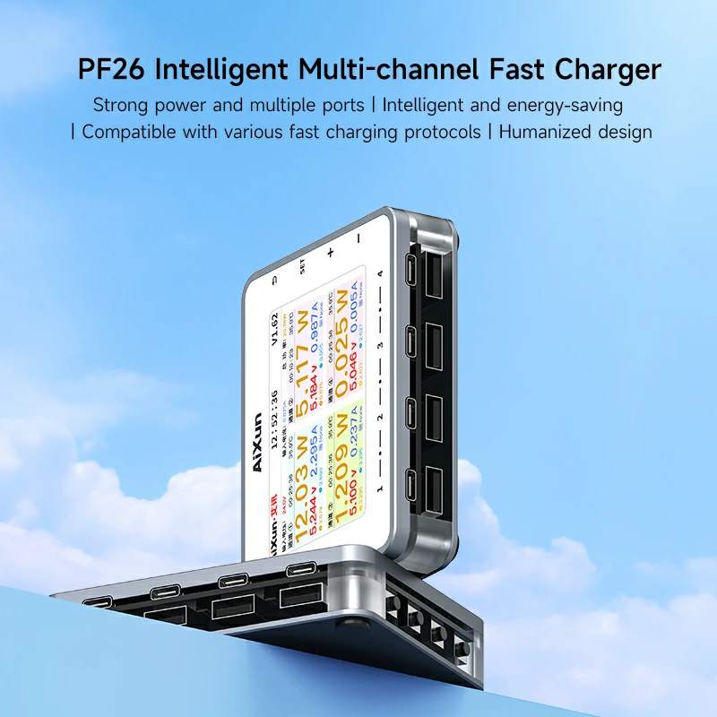 PF26 Intelligent Multi-channel Fast Charger 8 Ports USB Charging Station Hub 3