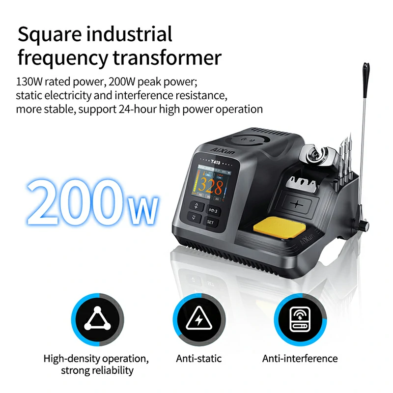 T413 200W Integrated Smart Soldering Station Compatible with T245/T225 Handle 2