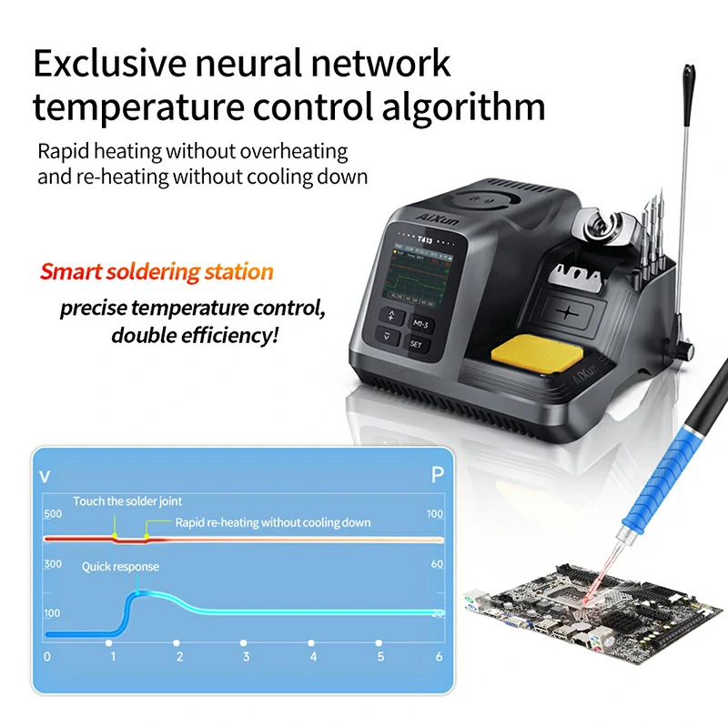 T413 200W Integrated Smart Soldering Station Compatible with T245/T225 Handle 3
