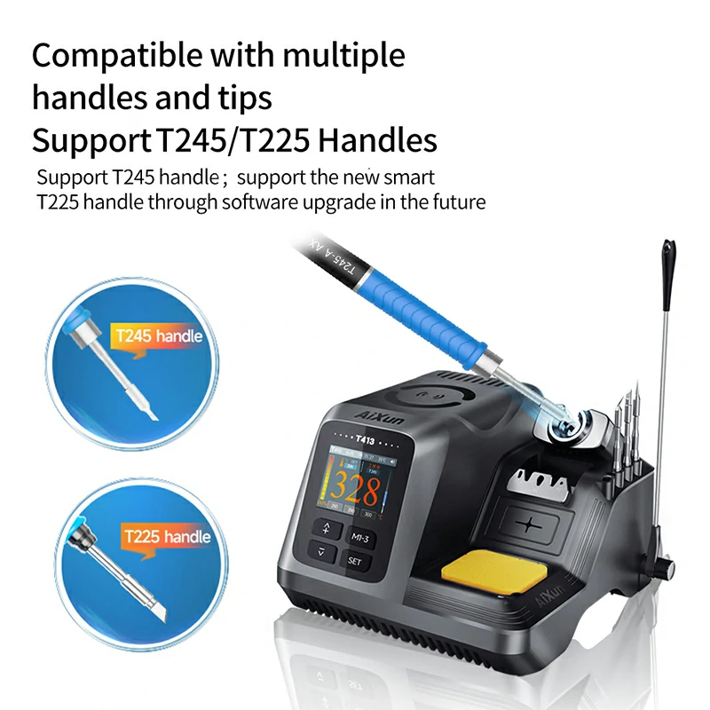 T413 200W Integrated Smart Soldering Station Compatible with T245/T225 Handle 4