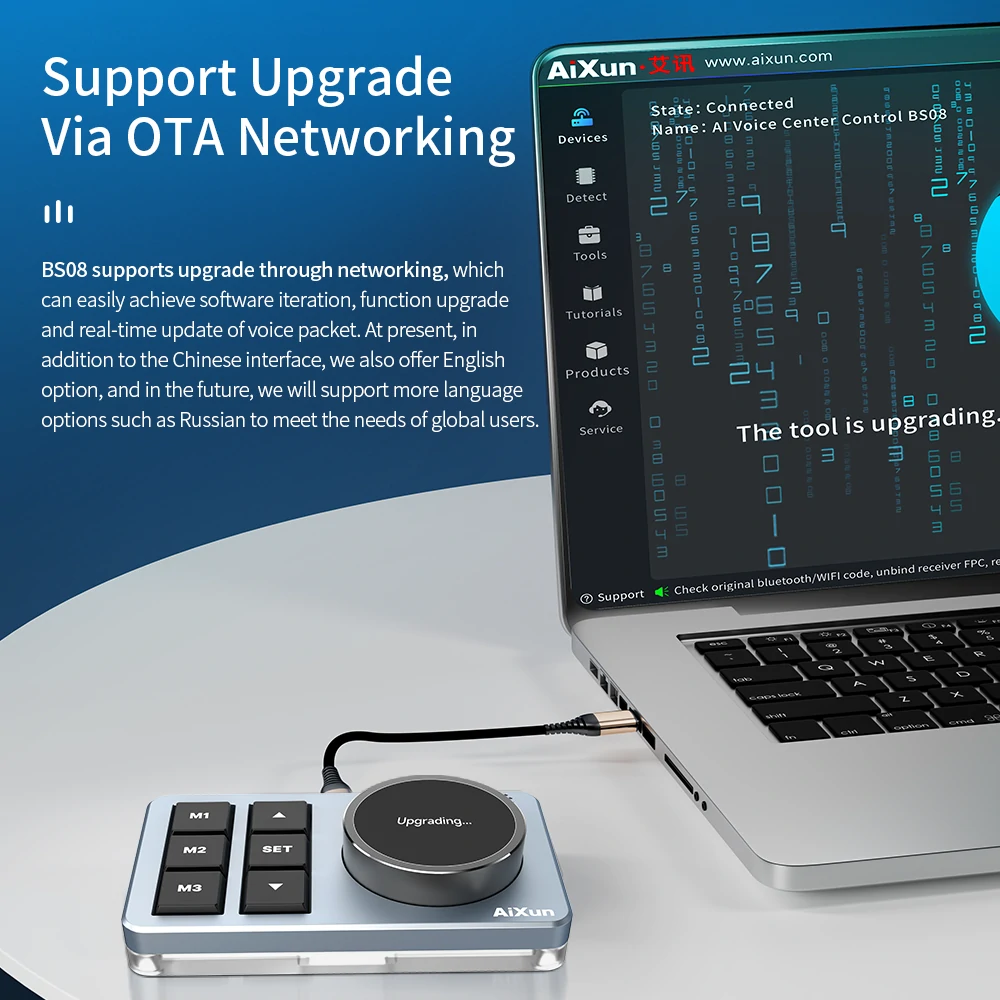 Smart AI Voice Center Control BS08 AiXun Smart Multi-Language Voice Assistant  9