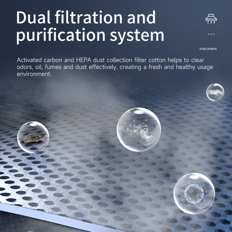 ES02 Desktop Fume Extractor Soldering Smoke Absorber With LED Light - AiXun 5