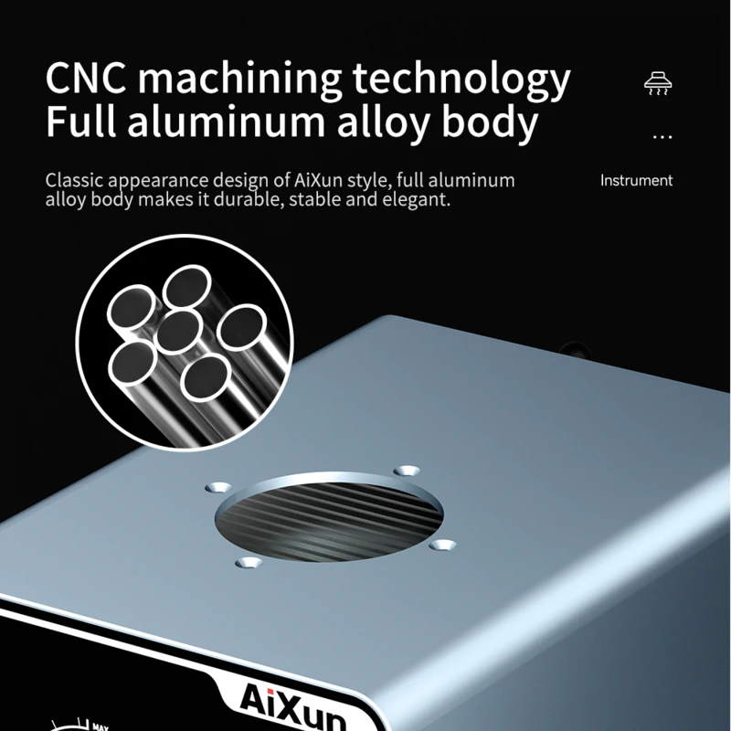 ES02 Desktop Fume Extractor Soldering Smoke Absorber With LED Light - AiXun 8