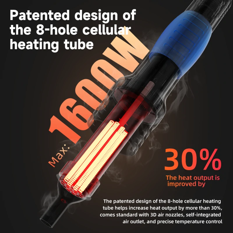H414D Dual Channel Hot Air Rework Station Hot Air Gun for BGA Rework 8