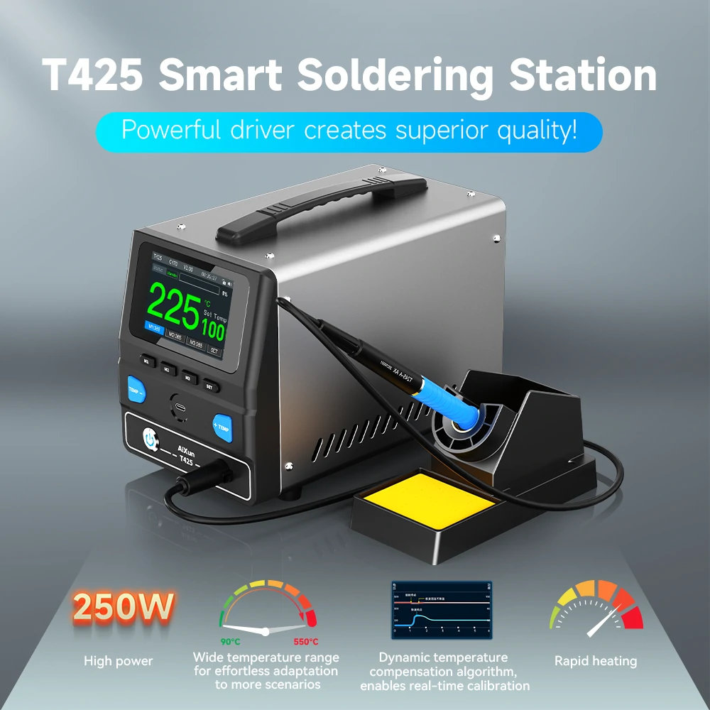 T425 Smart Soldering Station 250W Industrial Soldering Staition  1